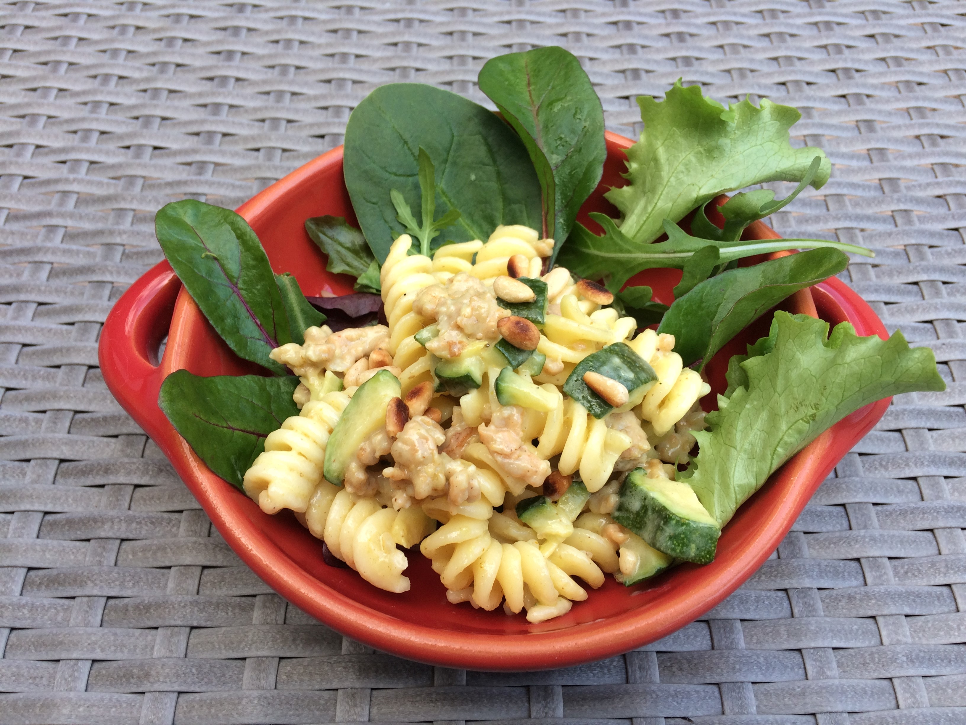 fusillis au poulet curry