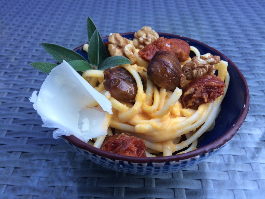 Pâtes potiron et chorizo 2